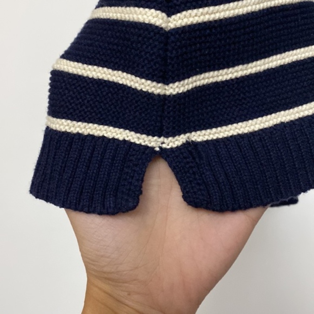 Baby Gap Cotton Sweater Navy White Dress Size 3-6M - Picture 6 of 8